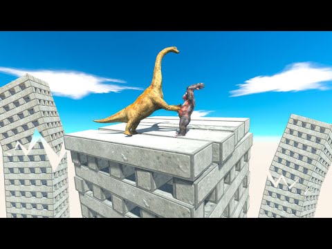 1 vs 1 Battle on Building Revolution - Animal Revolt Battle Simulator