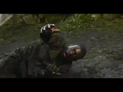 28 Days Later ( 2002 ) The safety promised by the soldiers turns out to be a ruse