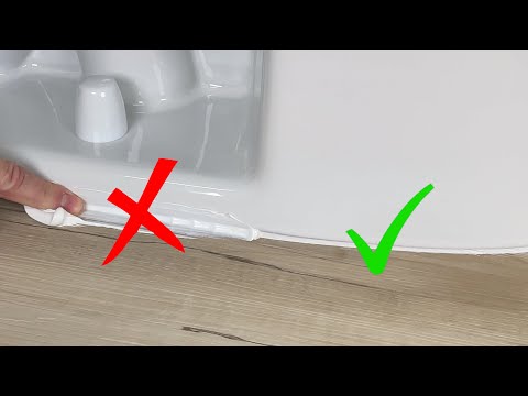 Perfect Toilet Caulking(actually easier than doing a bad job)