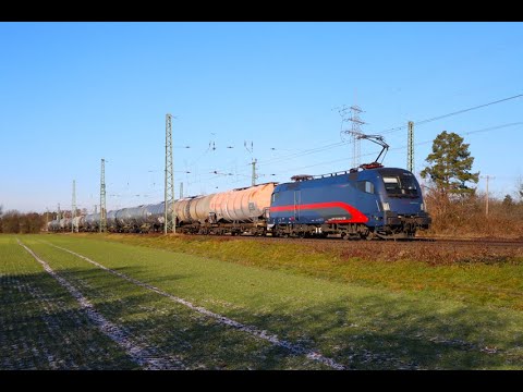 ÖBB Nightjet Siemens Taurus 1116 195-9 mit Kesselwagen in Dettingen am Main (Bayern)