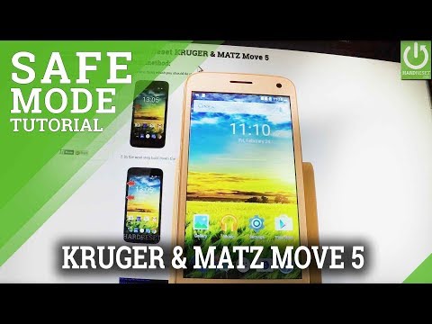 How to Enter Safe Mode in KRUGER & MATZ Move 5 - Exit Safe Mode
