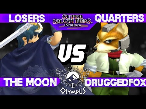 Olympus - Druggedfox (Fox) vs The Moon (Marth) - SSBM Losers Quarters - Smash Melee