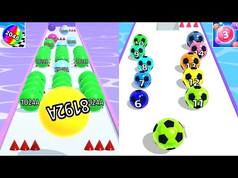 Marble Run 3D, Ball Run 2048 Infinity Satisfying Mobile Games All Levels Android iOS Gameplay