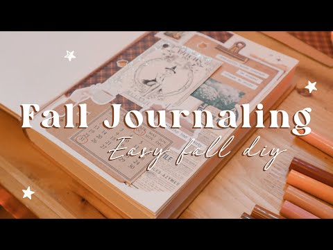 Aesthetic fall junk journal pages ✂️