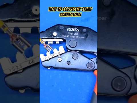 How To Correctly Crimp Connectors #automobile #tools #diy #crimp #crimpingtool