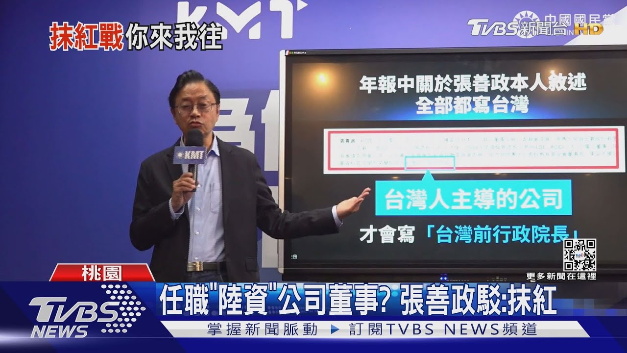 任職「陸資」公司董事? 張善政駁:抹紅