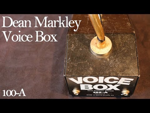 Dean Markley 100-A Voice Box Demo (Talkbox)