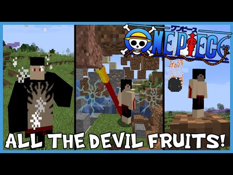 ALL 72 DEVIL FRUITS! Minecraft One Piece Mod Review