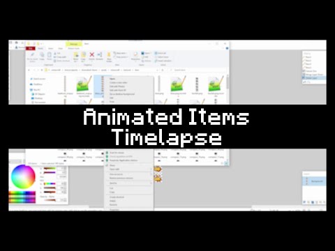 Animated Items Texturepack Pixel-Art Timelapse