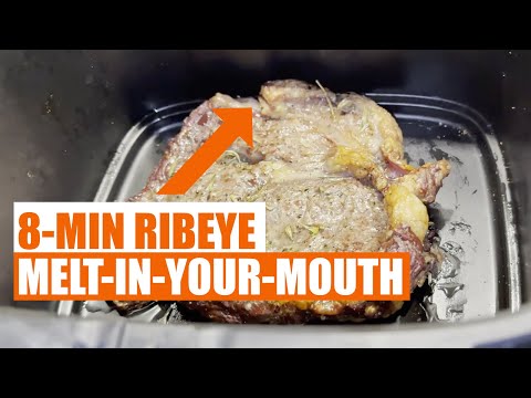 Juicy Air Fryer Ribeye Steak! Perfect Medium in Just 8 Minutes