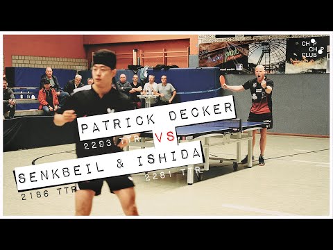 Patrick Decker vs. Senkbeil & Ishida (TTS Borsum X SC Buschhausen | 3. Bundesliga Tischtennis 22/23)