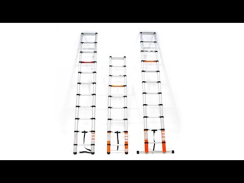 Ladders trap ladder telescopisch soft close met onderstel