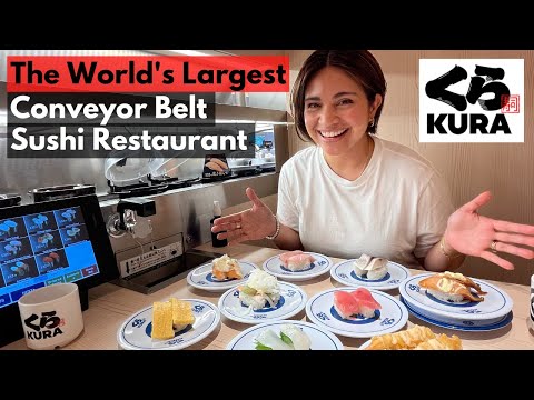 Levo você comigo ao maior restaurante de sushi em esteira rolante do mundo! Comi muito? Hahaha