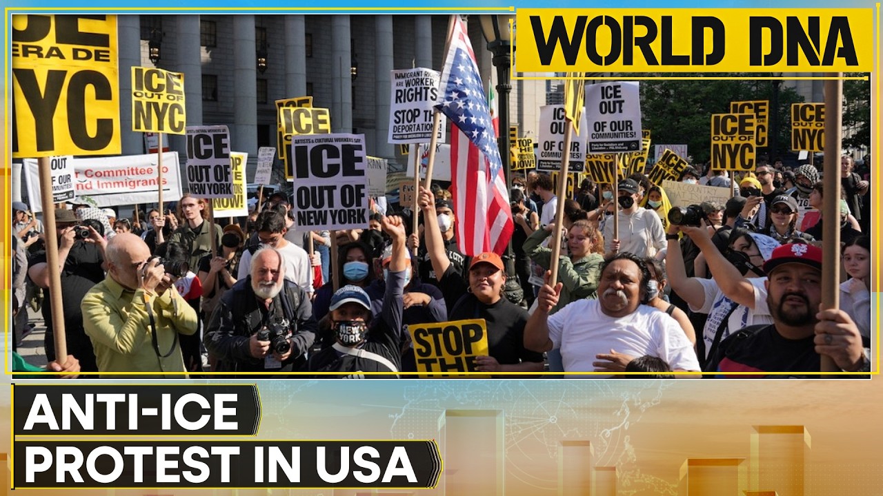 Anti-ICE Protest Turns Violent In NYC, Three Suffer Minor Injuries In Federal Plaza Fire | WION News
