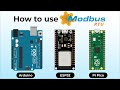 How To Use Modbus RTU With Arduino ESP32 Raspberry Pi Pico To Read Sensor Data