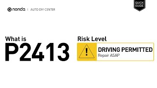 Meaning of OBD p2413