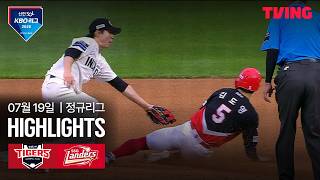 [KIA vs SSG] 7/19 경기 I 2026 신한 SOL KBO 리그 I 하이라이트 I TVING