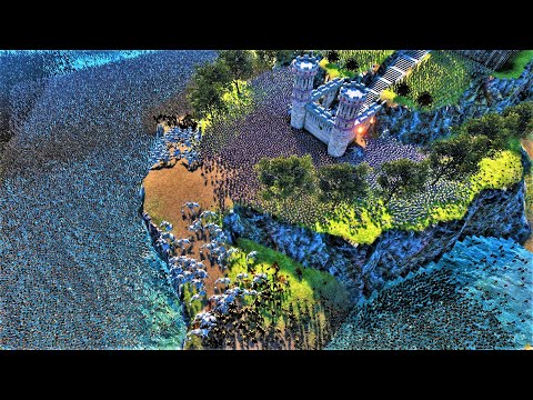 ARMY OF ORCS DEFENDING AGAINST ARMY OF ANUBIS - Ultimate Epic Battle Simulator