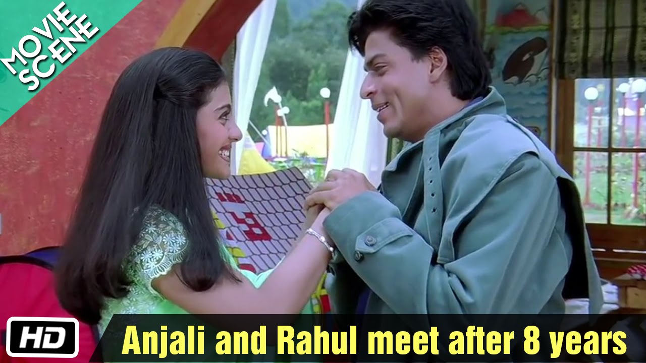 Anjali and Rahul meet after 8 years - Movie Scene - Kuch Kuch Hota Hai - Shahrukh Khan, Kajol