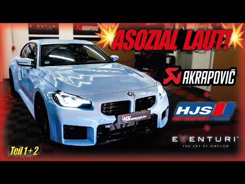 AKRAPOVIC TITAN EXHAUST SYSTEM + HJS ECE DOWNPIPE suitable for BMW M2 G87 / PART 1 + 2