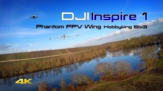 preview picture of video '4K DJI Inspire 1 | Phantom FPV Wing | Bix3 | GoPro Hero 4'
