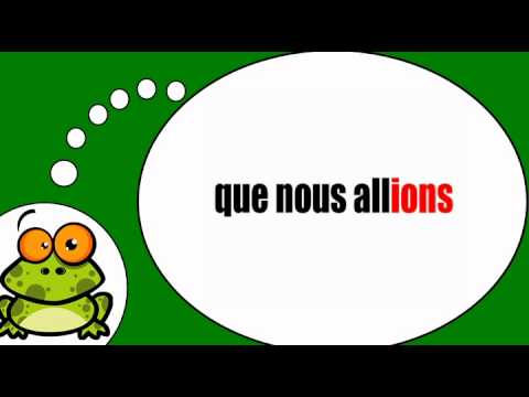 Ranskan kielen sanasto # Aller = Subjonctif présent