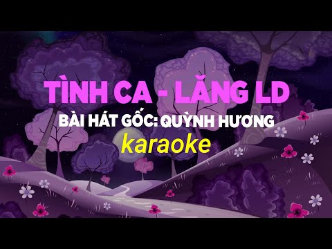 ► [ Karaoke - Beat ] - Tình Ca - LăngLD - Rap Việt 2020