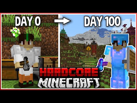 I Survived 100 Days in Hardcore Minecraft! (1.18)