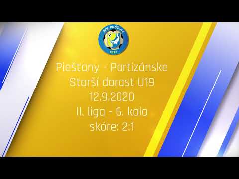 II. liga - 7. kolo Starší dorast U19: Piešťany - Partizánske 2:1 (0:1)