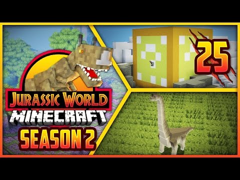 Minecraft Jurassic World S2 - Episode 25 - BABY BRACHIOSAURUS!