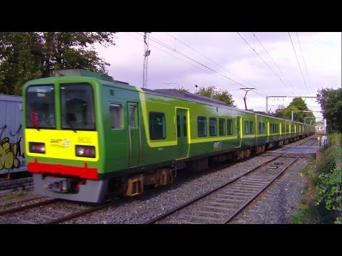 Dart train number 8630 - Merrion Gates Level Crossing