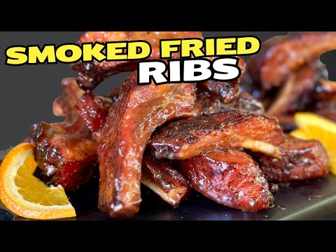 FIRST TIME Making Smoked Fried Ribs (But NOT THE LAST!) GREAT Smoked and Fried Baby Back Ribs