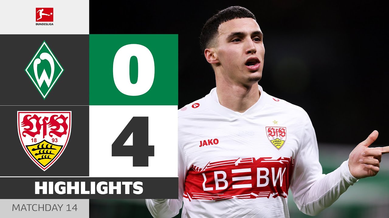 Stuttgart Ends Winless Streak! | WERDER BREMEN - VFB STUTTGART | Highlights | Matchday 14 – BL