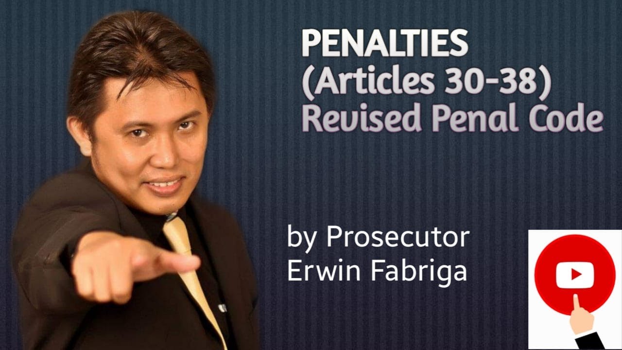 Penalties (Articles 30-38 of the Revised Penal Code)