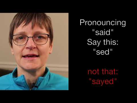 How to Pronounce "Said"