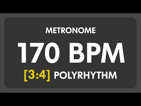 170 BPM - 3:4 PolyRhythm Metronome
