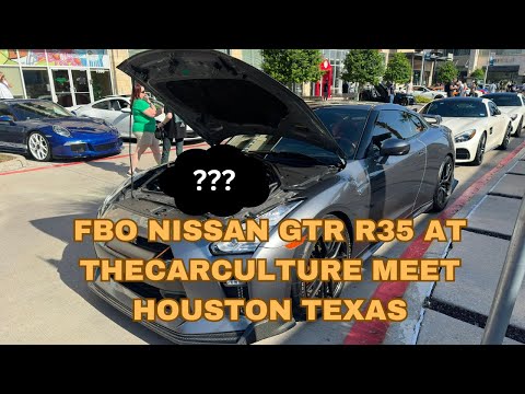 FBO Nissan GTR R35 at car meet HTX