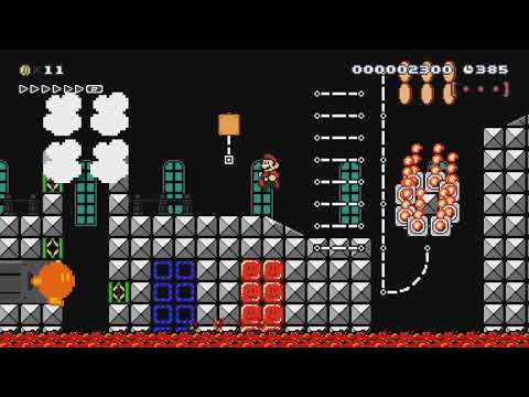 Bounce Blast Bunker [HSSS 3-1] by Pinktops - Super Mario Maker 2 - No Commentary 1bw