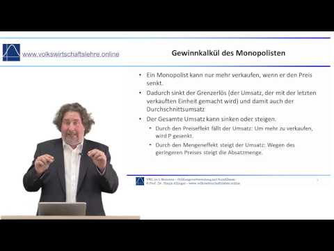 Volkswirtschaftslehre.online: Gewinnmaximierung im Monopol