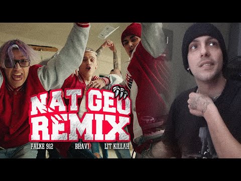 (REACCION) Falke 912, Bhavi Ft. LIT Killah - Nat Geo Remix [Video Oficial]