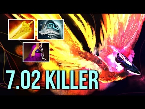 Phoenix Killer Build 7.02 Radiance 27 Kills by NP.MSS Fun Pub Gameplay Dota 2