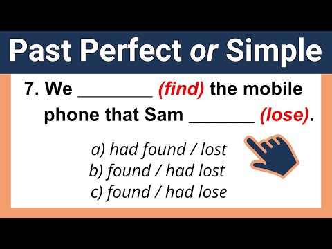 Past Perfect Tense and Past Simple Tense Test | English Grammar Quiz