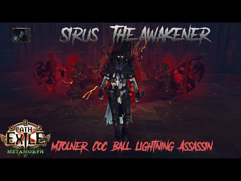 [Path of Exile] - Mjölner CoC Assassin, Awakening Level 8 Sirus Deathless (3.9 Metamorph League)
