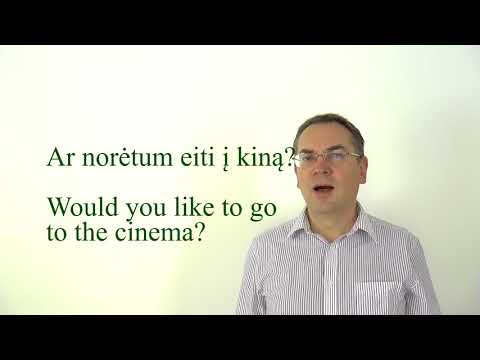 Lithuanian Lesson 39 - Noriu, norėčiau - I want, I would like