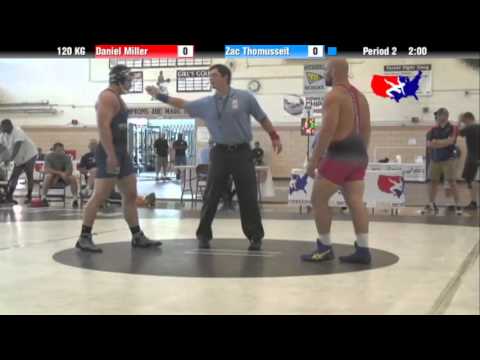 2012 Univ. WTT: 120 KG - Daniel Miller (Navy Mat Club) vs. Zac Thomusseit (Pittsburgh WC)