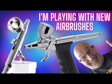 I'm Playing With New Airbrushes From Gaahleri GHAC98D & GHAD68 Review