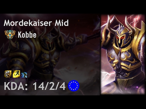 Mordekaiser Mid vs Zed - Kobbe - EUW Challenger Patch 7.3