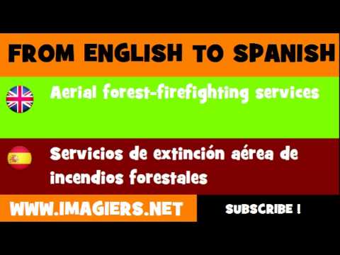 ESPAÑOL = INGLÉS = Servicios de extinción aérea de incendios forestales