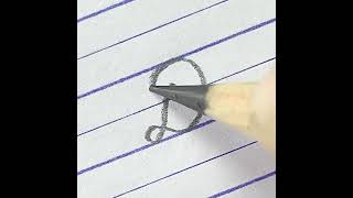 Learn to write cursive capital letter D | Cursive writing for beginners with pencil