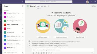 Creating a new team from scratch on Microsoft Teams